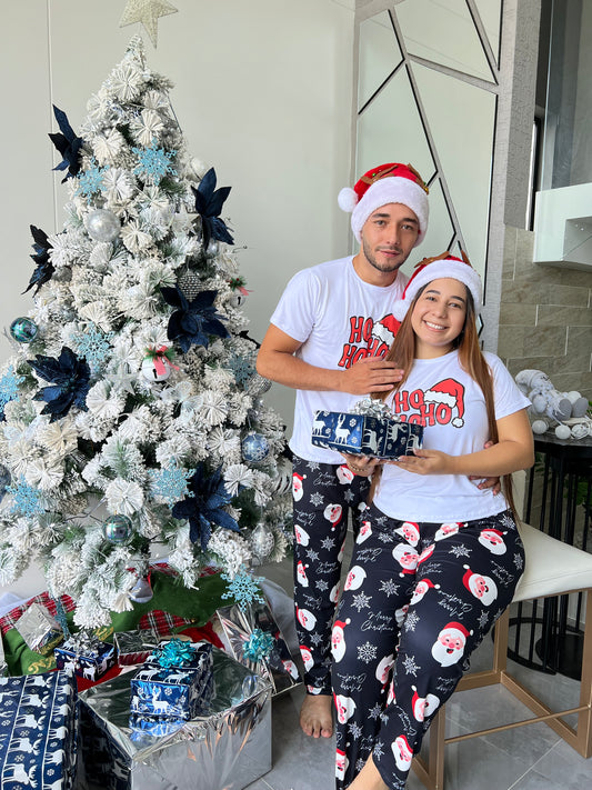 PIJAMA FRANELA Y PANTALON CABALLERO - PAPA NOEL