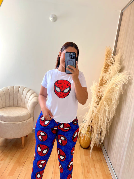 PANTALÓN Y BLUSA SPIDERMAN - DAMA