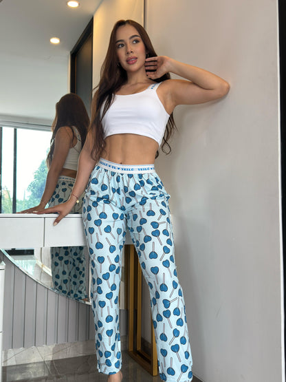 PIJAMA DE PANTALON CON ELASTICO YEILÚ Y TOP - CHUPETAS